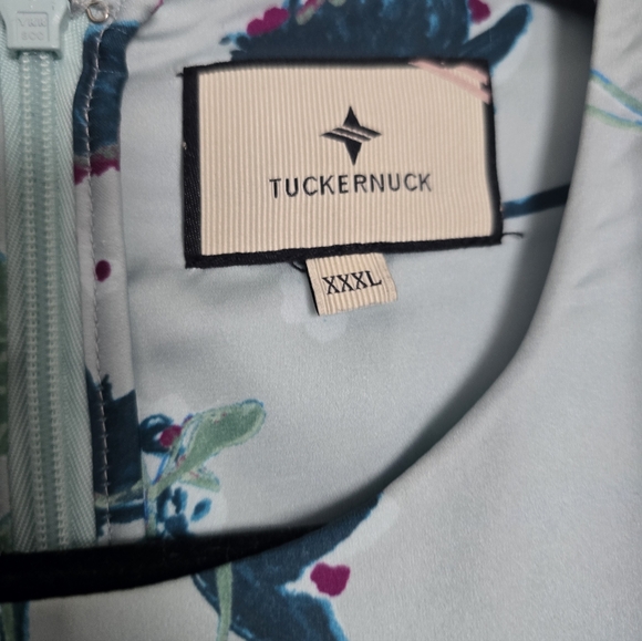 Tuckernuck Indigo Blue Botanical Tory Tiered Dress XXXL - Picture 6 of 10